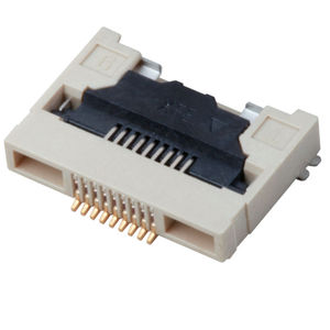 Connecteur FFC FPC à pas de 0,5 mm, ZIF SMT 9/10/30 broches, type coquille, contact inférieur avec bornes en alliage de cuivre et placage en or - Product Image 2