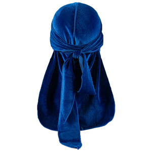 ZTZI Vente En Gros Velours Durags Pour Hommes Longue Queue Doo Rag Velours Hommes <span class=keywords><strong>Du</strong></span> Rag Bandana - Product Image 5