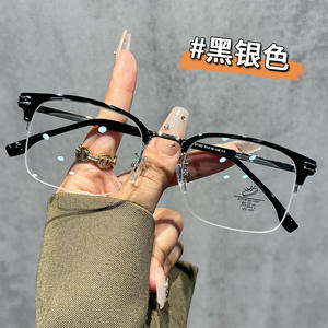 Gafas Ópticas de Media Montura 31162, Montura Extra Ancha, Protección Contra Luz Azul, Lentes de PC Unisex, Origen Taizhou - Product Image 4