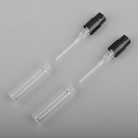 Botol parfum tabung kaca semprot, botol parfum, botol semprot botol kabut Atomizer Mini bening 2ml 3ml 5ml 10ml kosong