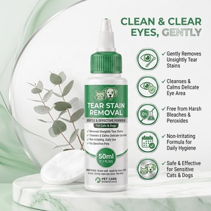 Limpiador de Manchas de Lágrimas <span class=keywords><strong>para</strong></span> <span class=keywords><strong>Ojos</strong></span> de Mascotas 50ml <span class=keywords><strong>Gotas</strong></span> Suaves <span class=keywords><strong>para</strong></span> el Cuidado Diario Líquido No Irritante <span class=keywords><strong>para</strong></span> Eliminar Manchas Marca Privada - Product Image 1