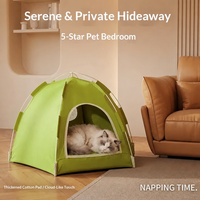 Tente-lit pour animaux de compagnie détachable, portable, pliable, protectrice et confortable, abri extérieur pour chats et chiens, toutes saisons
