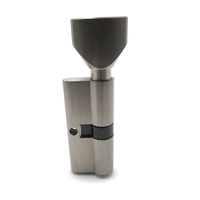 Cylindre de serrure de porte de salle de bain à bouton rotatif simple en alliage de zinc de 70 mm, vente directe usine, pour ensemble de serrures de toilettes et de sanitaires