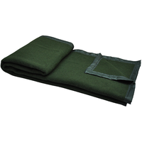 Couverture militaire tissée unie vert olive BLUE PHOENIX 70% laine 30% polyester avec bordure satinée pour premiers secours et intervention humanitaire