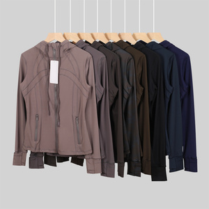 2025 New Style Hot Sale Breathable <strong>Yoga</strong> Fitness Gym Wear Sport <strong>Jacket</strong> L L Women's Front Custom Logo Running Top - Product Image 3
