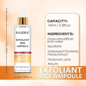 Sérum exfoliant en ampoule de <span class=keywords><strong>verre</strong></span> de riz au <span class=keywords><strong>prix</strong></span> d'usine, élimine les peaux mortes, hydrate, sérum éclaircissant à l'arbutine, soin de la peau du visage - Product Image 6