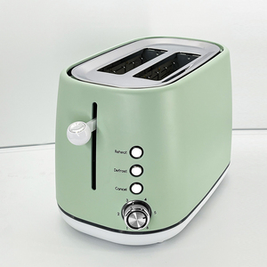 Tostadora Eléctrica Comercial Vintage de Acero Inoxidable de 2 Rebanadas para Cocina, Electrodoméstico para el Hogar - Product Image 1