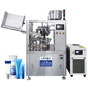 Automatic Toothpaste Cosmetic Cream Lotion Aluminum Tube Filling Machine Ointment Soft Tube Filling and Sealing Machine