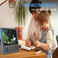 7.5 İnç LED Bekleme Modlu Taşınabilir Mini Şarj Edilebilir Pilli Dijital Full HD TV