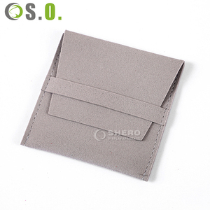 Alta calidad logotipo personalizado joyería microfibra embalaje lujo caja de regalo bolsa pendiente anillo collar joyería bolsas - Product Image 3