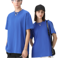 T-shirts unisexes surdimensionnés pour hommes, 100% coton, 230 g/m², vierges, personnalisables avec logo, impression DTG, DTF, impression en relief et broderie, vente en gros
