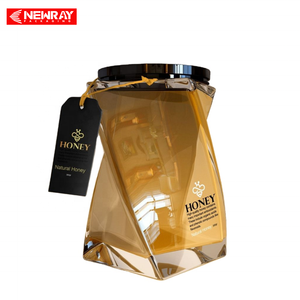 Newray Thiết Kế Mới 360 Ml 500 Gam Mật Ong Jar Glass <span class=keywords><strong>Container</strong></span> Twist Shape Thực Phẩm Lưu Trữ Cao Cấp Glass Mật Ong Chai 500 Gam - Product Image 1