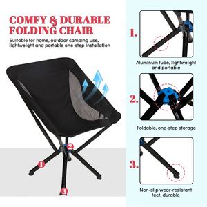 Chaise Lune Légère à Cadre en Aluminium pour Activités de Plein Air, Pliante et Portable pour la Pêche, la Plage, le Camping, l'École et l'Entrepôt - Product Image 2
