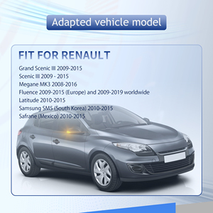 Sistema di illuminazione automatica sequenziale LED specchietto laterale luci di direzione per <span class=keywords><strong>Renault</strong></span> <span class=keywords><strong>Grand</strong></span> <span class=keywords><strong>Scenic</strong></span> <span class=keywords><strong>III</strong></span> - Product Image 6