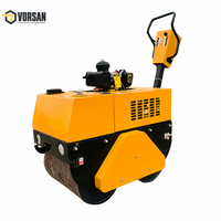 Compacteur vibrant à double tambour 130kg-145kg à pression linéaire statique, moteur diesel, pour la construction routière sur chantier