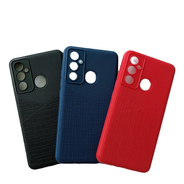 For Tecno Infinix Itel TPU Knitted Texture Shockproof Cover Phone case