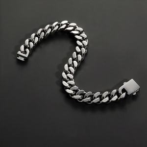 Nuevo Diseño, Venta al por Mayor, Brazalete de Cadena Cubana Miami de Acero Inoxidable Antialérgico de Alto Brillo Personalizado - Product Image 4