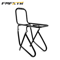 FMFXTRA Porte-Bagages Avant Vélo VTT en Acier, Support de Sacoches, Étagère de Transport pour Vélo, Accessoires de Cyclisme, Charge 30 KG