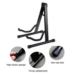 专业a形框架通用吉他架可调非刮擦式声学电贝司吉他支架 - Product Image 6