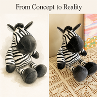Fabricant de jouets en peluche doux sur le thème des animaux de la jungle, ensemble de peluches personnalisables avec logo pour boutique de souvenirs, commande en gros, série mixte