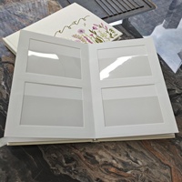 Album photo A5 personnalisé avec logo brodé, couverture rigide, livre de scrapbooking avec pages à pochettes pour les souvenirs de mariage, de famille et de bébé