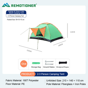 Tente <span class=keywords><strong>de</strong></span> <span class=keywords><strong>camping</strong></span> automatique portable <span class=keywords><strong>pour</strong></span> 2-3 personnes, facile à installer, imperméable, résistante aux UV, <span class=keywords><strong>pour</strong></span> la randonnée, la plage, le parc, les séjours <span class=keywords><strong>de</strong></span> nuit - Product Image 5
