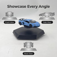 Support d'affichage magnétique pour modèles de voitures et d'avions, 360° °   Support rotatif flottant, jouet technologique décoratif de bureau