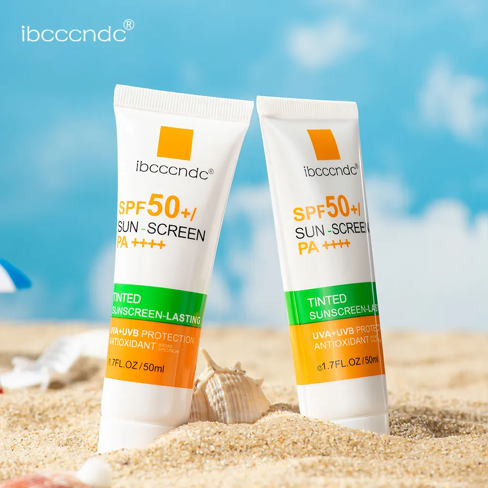 Uitstekende Huid Bescherming Zonnebrandcrème Spf 50 Pa Uv Langdurige Waterdichte Antioxidant Sunblock 50Ml Een Fles