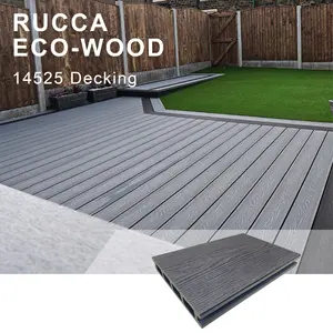 RUCCA kompozit decking satış 145*25mm 3d kabartmalı çin wpc decking