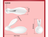 Dual-Vibrator Strap-on Dildo Wiederaufladbar G-Punkt Klitoris-Stimulator Rabbit-Vibrator Sexspielzeug für Frauen Lesbische Erotikspielzeuge