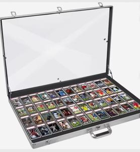 Vitrine de présentation moderne en aluminium FX avec couvercle transparent pour collection, idéale pour mallette, boîte de rangement de bureau personnalisable - Product Image 3