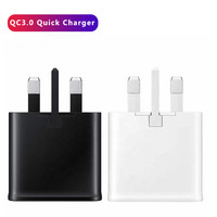 Producto Popular Adaptador de Enchufe USB TA20 Kit de Cargador de Viaje para Samsung S8/S9/S10 Cargador de Pared Rápido y Adaptativo de 5V2A 15W Enchufe de Reino Unido