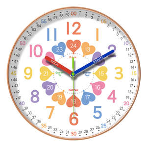 Zhongnaier mẫu miễn phí 8 inch Đồng hồ treo tường trang trí nội thất sáng tạo phòng khách đồng hồ treo tường chất lượng cao tùy chỉnh đồng hồ treo tường cho trẻ em - Product Image 5