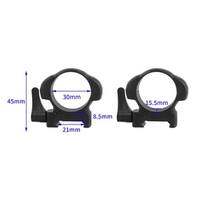 Heavy-Duty Steel <b>Quick</b> <b>Release</b> Mount Rings 30mm 21mm Base Outdoor Optics Bracket 49mm 197g Outdoor Equipment - Product Image 2