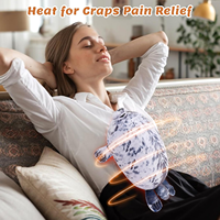 Coussin chauffant en peluche personnalisé en forme de phoque, chauffant au micro-ondes, pour soulager les crampes et les douleurs menstruelles