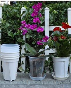 <b>Plastic</b> Plant Pots with Drainage Hole , Nursery <b>Planter</b> Breathable Flower for Indoor Outdoor - Product Image 4