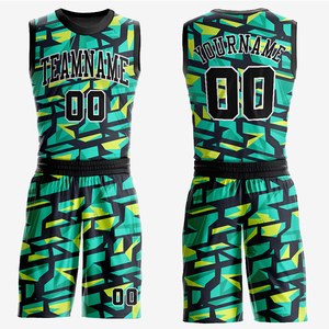 Conjunto de Uniforme de <span class=keywords><strong>Baloncesto</strong></span> Sublimado Personalizado al por Mayor, <span class=keywords><strong>Camiseta</strong></span> y Pantalones Cortos de <span class=keywords><strong>Baloncesto</strong></span> en Degradado Amarillo Verde para Hombre - Product Image 3