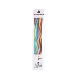 Bougies d'anniversaire en spirale électroplaquées, fines et courbées, vente en gros, bougies décoratives colorées et romantiques pour fêtes, bougies à longue flamme - Product Image 6