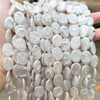 Perles baroques naturelles blanches de qualité supérieure en vrac, perles d'eau douce ovales, fil de perles pour la fabrication de bijoux, matériel artisanal