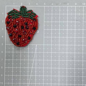 Patch in Feltro con Motivi di Palma di Cocco, Fragola e Granchio per Decorazione Fai-da-Te di Giacche, Abbigliamento, Borse e Gioielli - Product Image 5