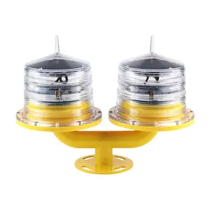 ICAO type A GS-LS/T double solar powered towel Aviation obstruction Light