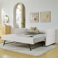 2026 Neues Design Premium Komfortables Modernes Stoff-Luxus-Polsterbett mit Gepolstertem Bettrahmen