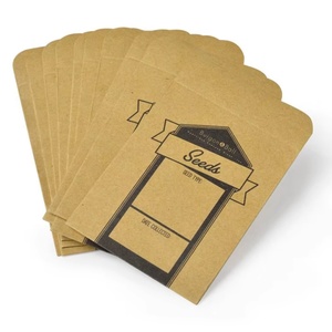 ซองกระดาษคราฟท์รีไซเคิลพิมพ์โลโก้ตามสั่ง เป็นมิตรกับสิ่งแวดล้อม สำหรับบรรจุเมล็ดพันธุ์ผักและผลไม้ - Product Image 6