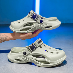 Sabots pour hommes, été, bout fermé, semelle extérieure en EVA, respirants, sandales décontractées, chaussures de plage, grande taille - Product Image 1