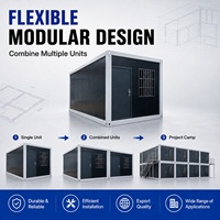 Maison modulaire en acier galvanisé durable, construction rapide sur mesure, mini-maison préfabriquée pour usage résidentiel familial