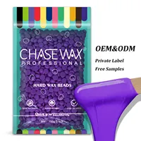 Chase 왁스 100g 도매 탈모 왁스 보라색 하드 유럽 비키니 왁스 비즈 민감한 피부