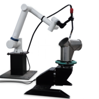Manipulador Industrial, Mini Brazo Robótico de 6 Ejes, Brazo Robótico CNC de 10 kg, Manipulador de Soldadura Cobot de 1400 mm para Aluminio MIG/MAG