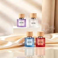 Großhandel Mattierte Parfümflaschen 30ml 50ml 100ml – Leere Glas-Parfümflaschen nach Maß mit Holzverschluss und Sprühkopf