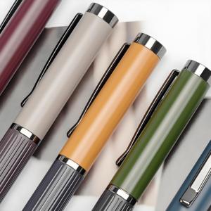 Lüks Morandi renkler Metal tükenmez kalem iş ofis hediye promosyonlar kalemler ile özel kazınmış logosu - Product Image 3