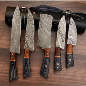 Collection de couteaux de cuisine multi-pièces avec design personnalisé, ensemble de couteaux de cuisine en acier Damas de qualité supérieure avec poignées confortables - Product Image 5